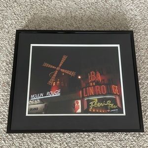 Framed Moulin Rouge Photograph